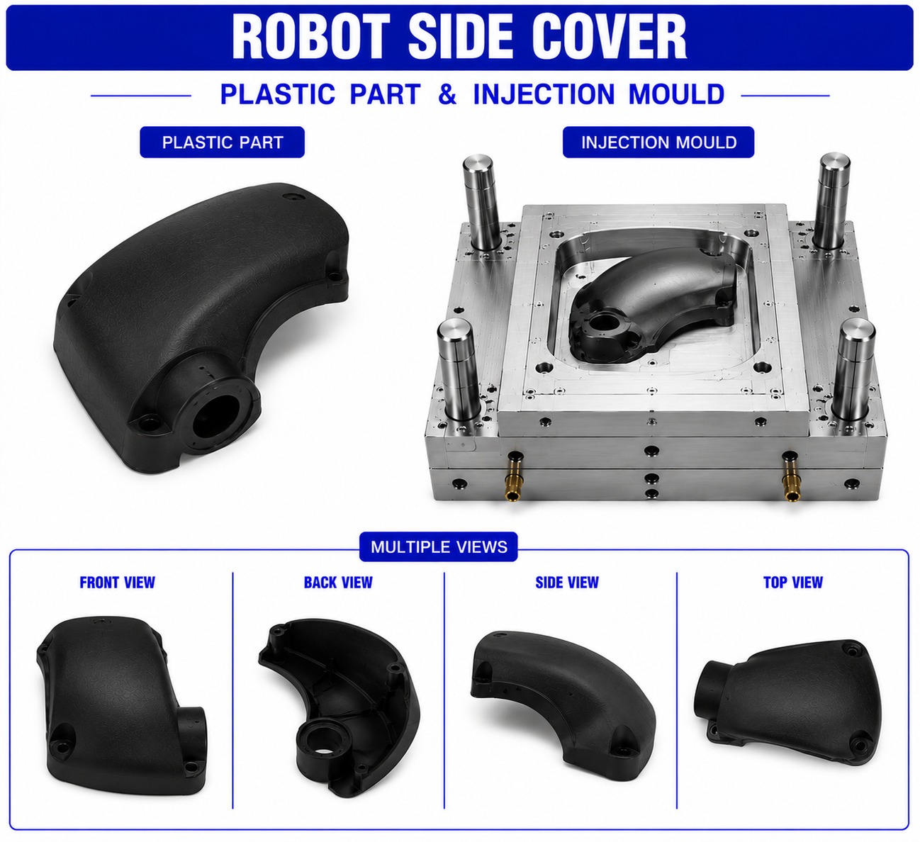 Robot Plastic Side Cover Mould and Moulding Services